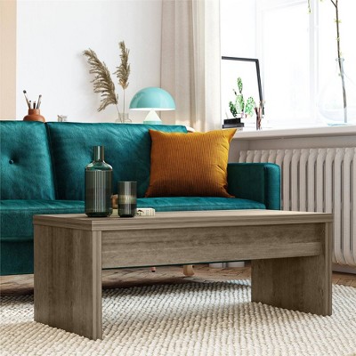 Rustic Oak Rectangular Lift-Top Coffee Table