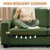 83" Modern Sofa, Corduroy 3 Seater Deep Seat Couch with Wide Armrest, Removable Washable Cushion Cover, Comfy Sofa - 4 of 4