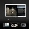 Dovelina Oversized Bathroom Vanity Mirror LED Rectangle Anti-fog Wall Mirror with Backlit - 3 of 4