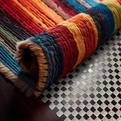 Nevlers White Non Slip Rug Pad Roll for Hard Surface Flooring