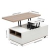 NicBex Modern Rectangle Coffee Table with Lift Top and 3 Storage Drawers for Living Room - 2 of 4