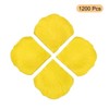 Unique Bargains Wedding Birthday Decor Artificial Silk Flower Rose Petals 2x2 Inch 1200 Pcs Yellow - 3 of 3