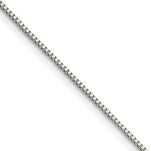 Black Bow Jewelry 1.2mm Stainless Steel Box Chain Necklace - 1 of 4