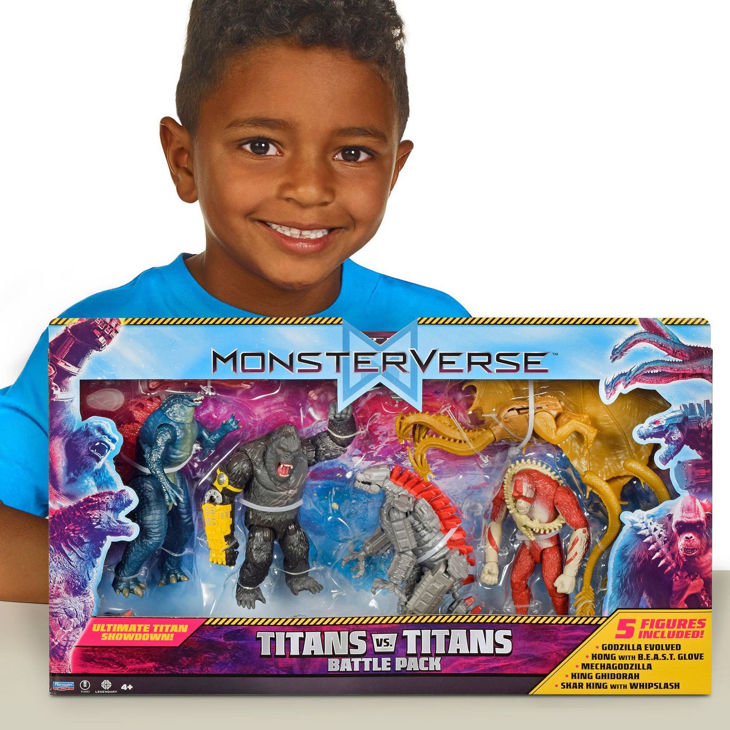 Детские фигурки Godzilla MonsterVerse Titans vs Titans 5 Pk Battle Set — фото 3