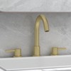 Bathroom Faucet, 8 Inch 3 Hole Faucet for Vanity Sink, Lavatory Basin Faucet with 2 Lever Handles, Pop Up Drain, 360 Degree Swivel Spout - 2 of 4