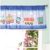 Everyday Kids Choo Choo Train Nursery Window Valance – 60x15" for Baby & Toddler Boys – Decorative Bedroom Window Treatment in Fun Train Theme - 4 of 4