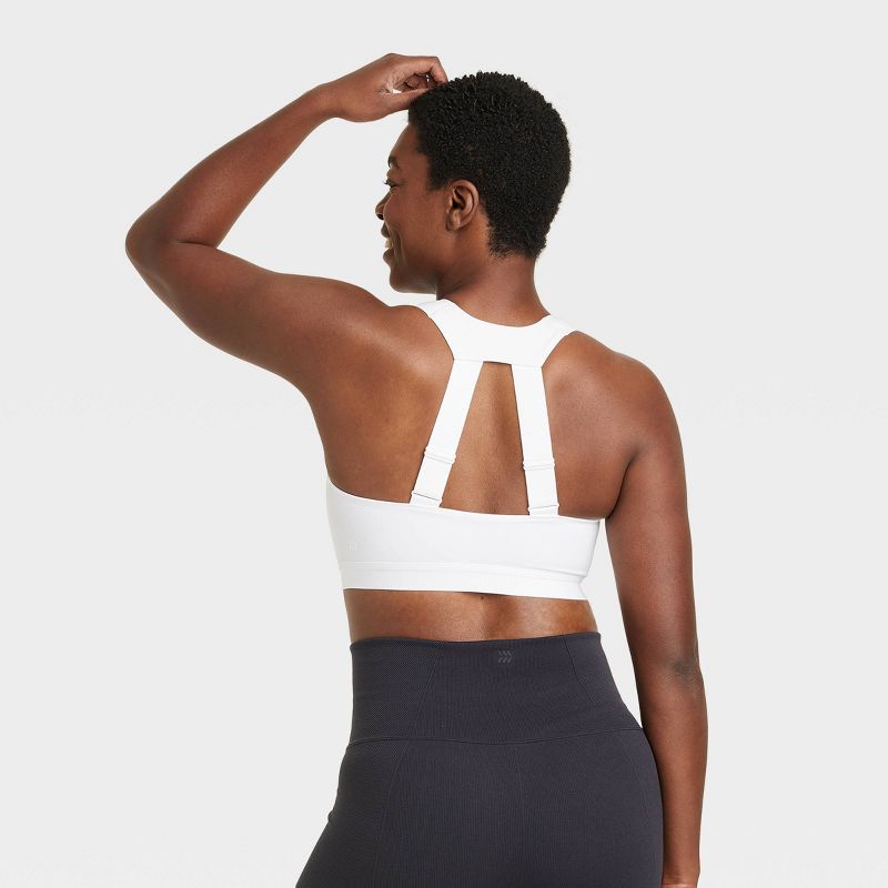 Women's Sculpt High Support Zip Front Sports Bra - All In Motion™, 4 of 7
