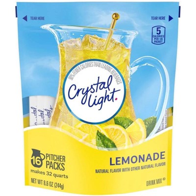 Crystal Light Natural Lemonade Drink Mix - 6pk/0.53oz : Target