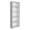 FURNIinspire Decorative Bookshelf 4 Shelves Bookcase Book Shelf, Tall Corner Shelf, Home Storage Organizer, Book Stand, White, 11.77"*24.7"*71.1" - 2 of 4