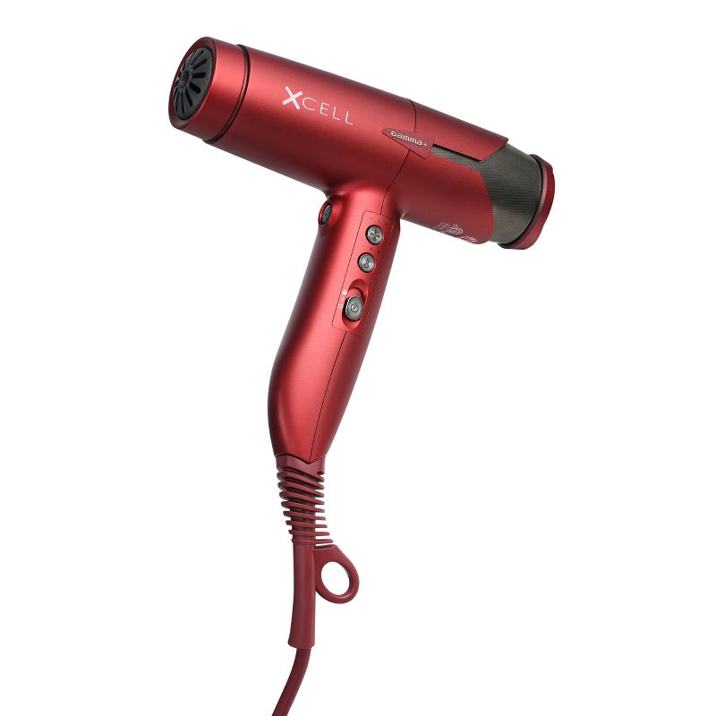 GAMMA+ XCell Professional Hair Dryer Digital Motor Ultra-Lightweight Ionic Technology, Red, 5 of 8