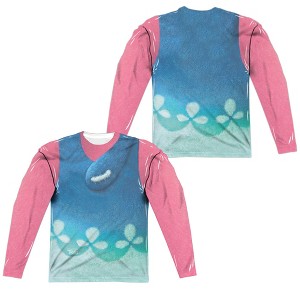 Men's Trolls Poppy Costume Tee (Frontback Print) No Hoodies Long Sleeve Costume T-Shirt - 1 of 4