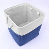 REGALWOVEN Square Fabric Collapsible Storage Basket Bin with Handle for Shelves Closet - 3 of 4