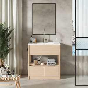 30 In. W X 18 In. D X 31 In. H Freestanding Bath Vanity without Sink - 1 of 4