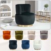 MAYEERTY 360 Swivel Barrel Chair, Fluffy Velvet, Living Room Office, Multi-Color - 4 of 4
