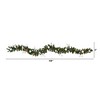 Nearly Natural 9-ft Ornament and Pinecone Artificial Christmas Garland with 50 Clear LED Lights - 2 of 2