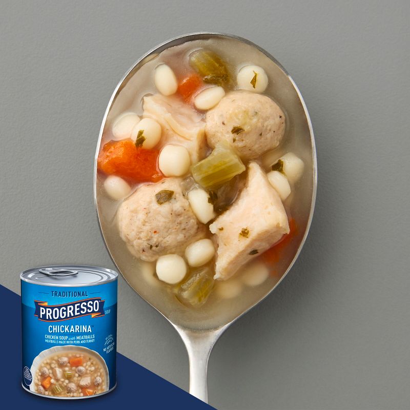 Progresso Traditional Chickarina Chicken Soup with Meatballs - 18oz, 4 of 12