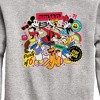 Boys' - Disney - Sticker Group Graphic Long Sleeve Fleece Sweatshirt - 2 of 4