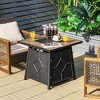 Costway 28 Inches Propane Gas Fire Pit Table  40,000 BTU Outdoor Heater W/Cover - 2 of 4