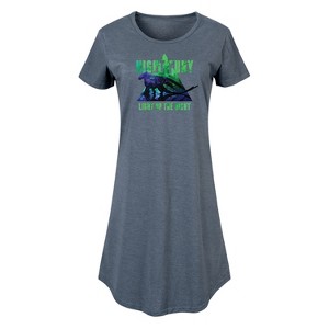 Women's - How to Train Your Dragon - Night Fury Light Up The Night Graphic T-shirt Dress - 1 of 4