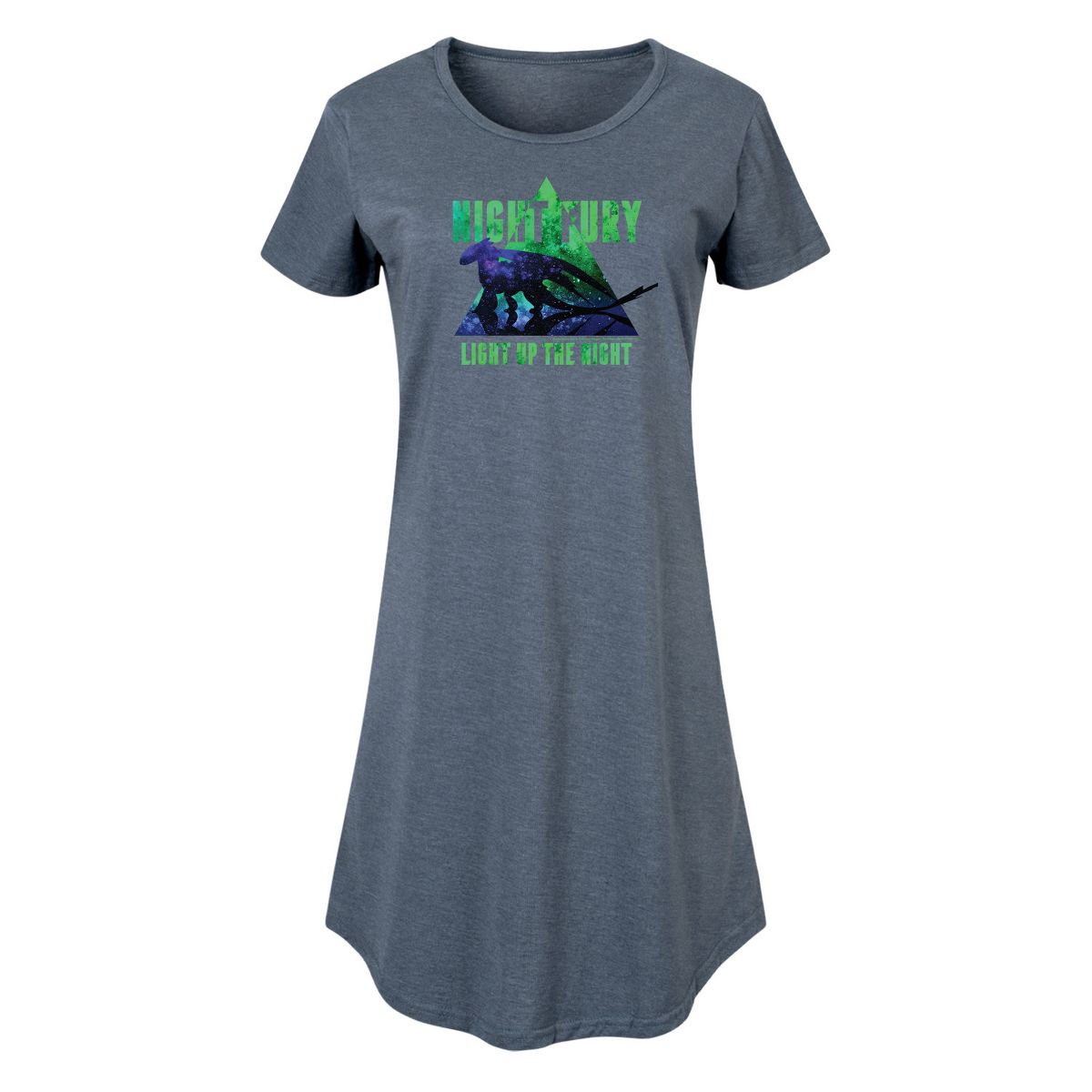 Women's - How to Train Your Dragon - Night Fury Light Up The Night Graphic T-shirt Dress