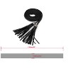 Allegra K Women WP75 Tassels Beaded Braided Skinny PU Waist Belt 1 Pc - 3 of 4