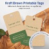 Avery 2" x 3-1/2" Rectangle Rounded Corner Tags, Kraft Brown, 80ct - 2 of 4
