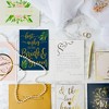 Juvale 24 Pack Wedding Cards for Bride and Groom with Envelopes, Engagement Congratulations, 6 Gold Foil Designs, 5x7 In - 3 of 4