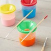 Juvale 12 Pack Spill Proof Paint Cups with Lids for Kids, Arts and Crafts Supplies for Classroom, 4 Colors, 3 x 3 In - 2 of 4