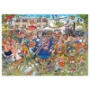 Jumbo Toys 2 x 1,000 Piece Jigsaw Puzzles: Original 40: 25th Anniversary Garden Party - 27" x 19" - 2 of 2