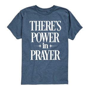 Boys' - Instant Message - Theres Power In Prayer Short Sleeve Graphic T-Shirt - 1 of 4