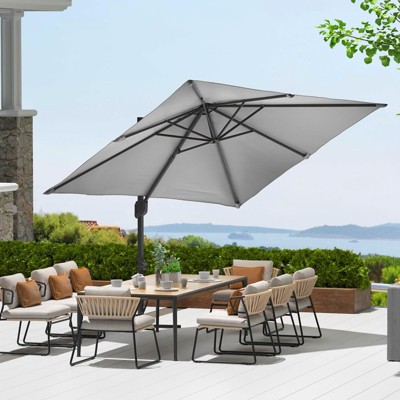 10ftx10ft Cantilever Patio Umbrella with Base