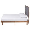Baxton Studio Queen Bellini Fabric and Wood Platform Bed Gray/Walnut Brown - 2 of 4