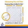 Filter King 5.88x12.13x1 Air Filter | 12-PACK | MERV 13 HVAC Pleated A/C Furnace Filters | MADE IN USA | Actual Size: 5.88 x 12.13 x .75" - 2 of 4