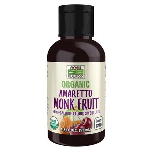 Organic Amaretto Monk Fruit Liquid 1.8 oz by Now Foods  -  1.8 oz Liquid - 1 of 3