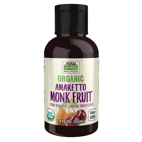 Organic Amaretto Monk Fruit Liquid 1.8 oz by Now Foods  -  1.8 oz Liquid - image 1 of 3