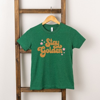 The Juniper Shop Stay Golden Stars Toddler Short Sleeve Tee
