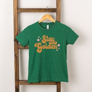 The Juniper Shop Stay Golden Stars Toddler Short Sleeve Tee - 1 of 2