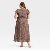 Women's Flutter Short Sleeve Maxi A-Line Dress - A New Day™ - 2 of 3