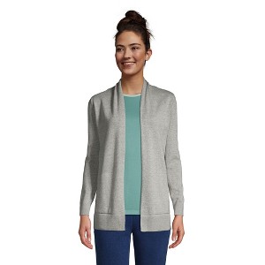 Lands' End Women's Long Sleeve Open Long Cardigan Sweater - 1 of 4