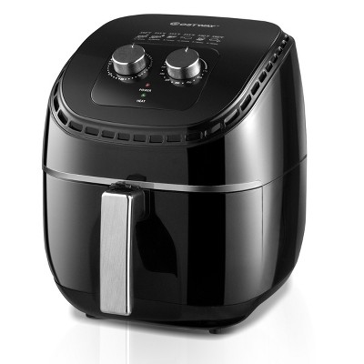 Costway 3.5 QT Electric Hot Air Fryer 1300W w/Timer, Temperature Control Less Oil Black