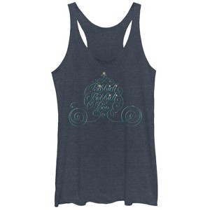 Women's Cinderella Bibbidi Bobbidi Boo Racerback Tank Top - 1 of 3
