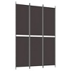 VidaXL 3-Panel Room Divider Brown 59.1 in.x86.6 in. Fabric - 2 of 4