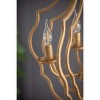 VYNXARIA 4 - Light Antique Gold Metal Ceiling Lights, Sculptural Hanging Chandelier with Adjustable Chain - 4 of 4