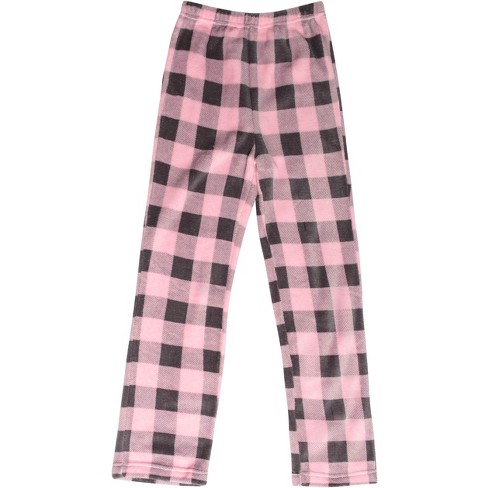 Just Love Plush Pajama Pants For Girls - Buffalo Plaid Fleece Pjs  45501-pnkchr-new-4 : Target