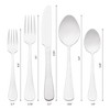 REGALWOVEN Stainless Steel Mirror Polished Flatware Cutlery Set 20 Piece - 2 of 4