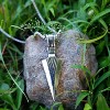 Ice City Men's Arrowhead Pendant Necklace, Spear Point Design, Chain Necklace for Men - 3 of 4