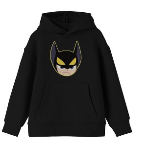 Youth Boys DC Comic Book Batman Cartoon Character Black Hoodie - 1 of 1