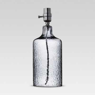 small glass lamp base
