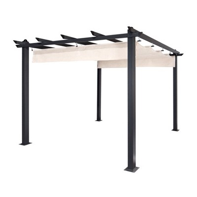 ALEKO DIY Frame Aluminum Outdoor Retractable Canopy Pergola