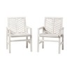 PAGED Set of 2 Patio Dining Chairs,Modern Transitional Style Outdoor Dining Chairs,25 inch Chairs Suitable for Patio,Garden - 4 of 4